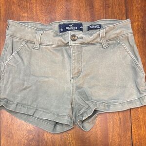 Hollister Hunter Green High Waist Shorts